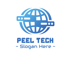 Global Server Tech Company logo design