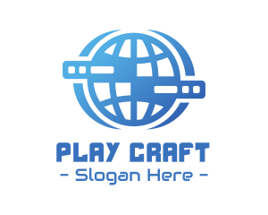 Global Server Tech Company logo design