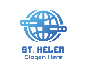 Global Server Tech Company logo design