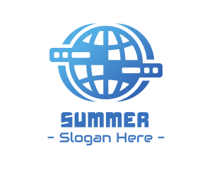 Global Server Tech Company logo design