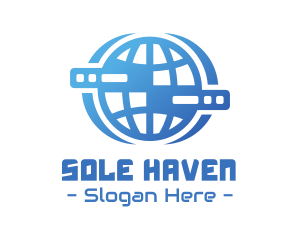 Global Server Tech Company logo design