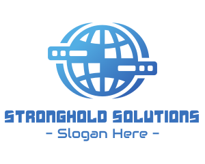 Global Server Tech Company logo design