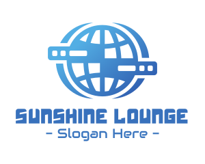 Global Server Tech Company logo design