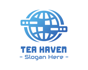 Global Server Tech Company logo design