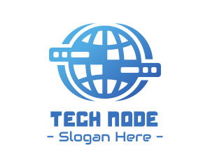 Global Server Tech Company logo design