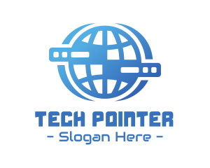 Global Server Tech Company logo design