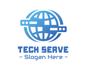 Server - Global Server Tech Company logo design