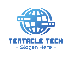 Global Server Tech Company logo design