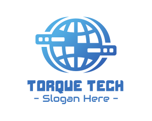 Global Server Tech Company logo design