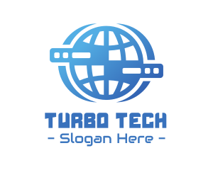 Global Server Tech Company logo design