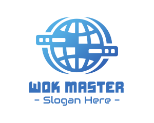 Global Server Tech Company logo design