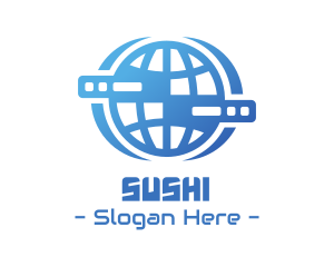 Global Server Tech Company logo design