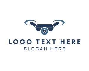 Digicam - Blue Drone Camera logo design