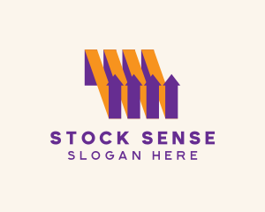 Stocks - Stock Exchange Arrow logo design