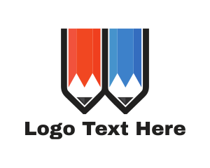 Write - Colored School Pencil logo design