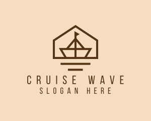 Cruiser - Paper Boat House Sailing logo design