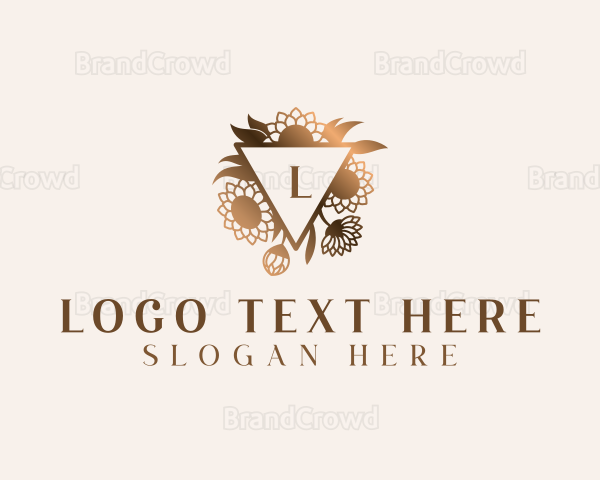 Stylish Floral Garden Logo