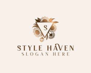 Stylish Floral Garden logo design