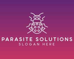 Parasite - Insect Bug Outline logo design