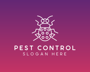 Insect Bug Outline logo design