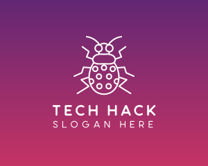 Hack - Insect Bug Outline logo design