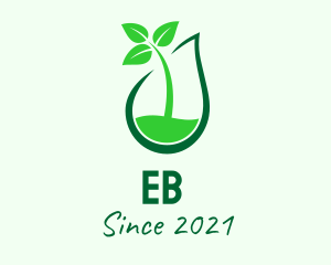 Extract - Green Organic Liquid logo design