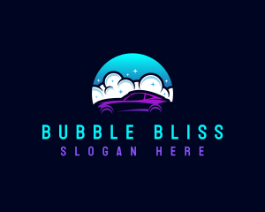 Bubbles - Cleaning Bubble Carwash logo design