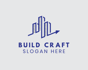 Building Analytics Graph logo design