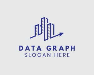 Building Analytics Graph logo design