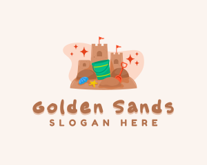 Sand - Sand Castle Playground logo design