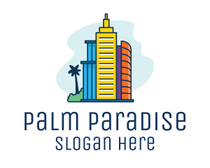 Tropical City Living  logo design