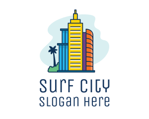 Tropical City Living  logo design