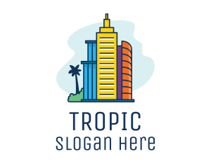 Tropical City Living  logo design