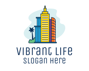 Tropical City Living  logo design