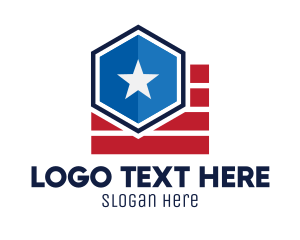 Star Hexagon Stripes Logo