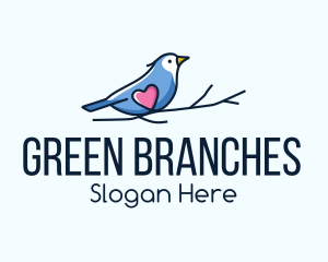 Bird Heart Branch logo design