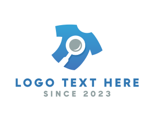 Tee Store - Blue Shirt Investigator logo design
