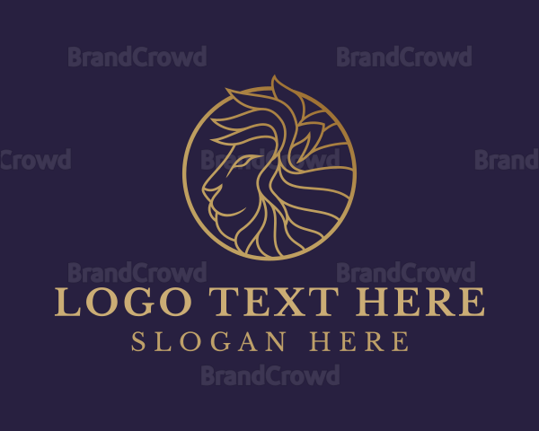 Luxury Lion Safari Logo