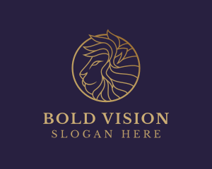 Luxury Lion Safari logo design