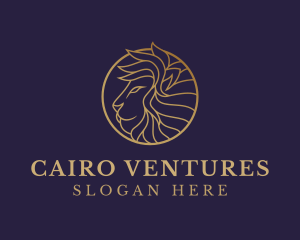 Luxury Lion Safari logo design