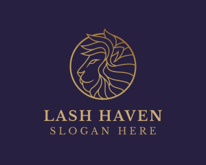 Luxury Lion Safari logo design