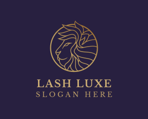 Luxury Lion Safari logo design