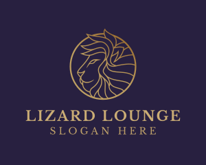 Luxury Lion Safari logo design