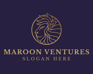 Luxury Lion Safari logo design