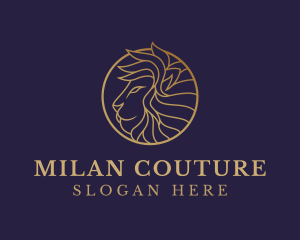 Luxury Lion Safari logo design