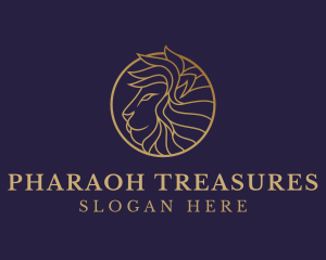 Luxury Lion Safari logo design