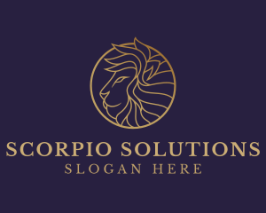 Luxury Lion Safari logo design