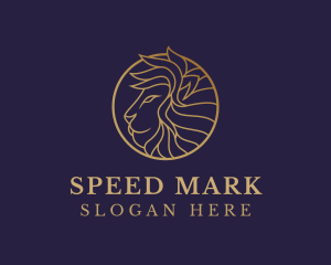 Luxury Lion Safari logo design