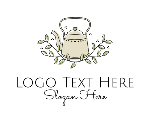 Branch - Leaf Branch Kettle Teahouse logo design