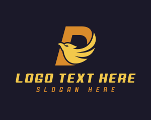 Flight - Avian Eagle Letter D logo design